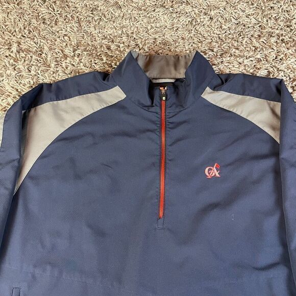 Footjoy Quarter Zip Sweater Mens Extra Large XL Blue Golf Stretch Pullover Logo - Picture 5 of 16